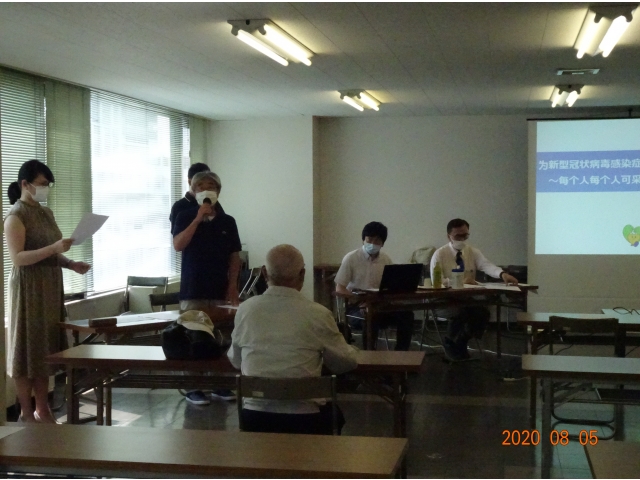 当センター所長から開講の挨拶