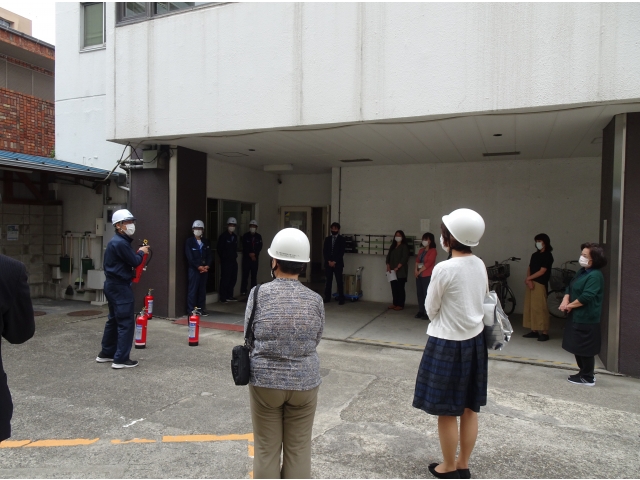 消化器の取扱いについて説明がありました。