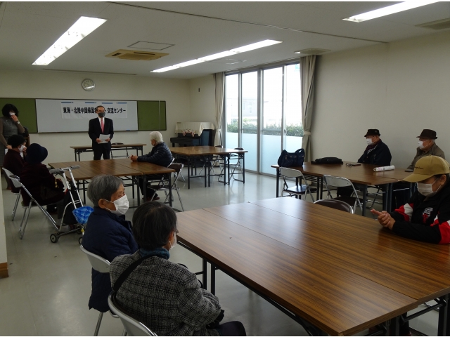 所長の交流会開催挨拶