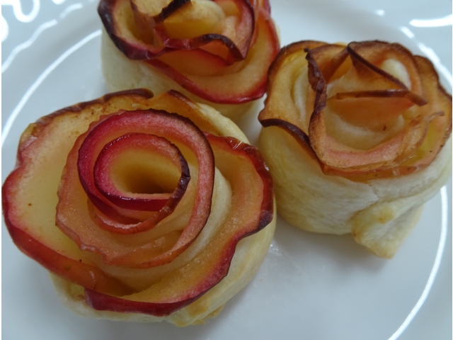 バラの花のような「りんごパイ」