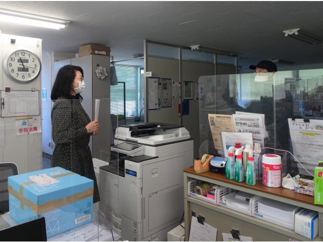 受付・他職員への連絡（訓練）